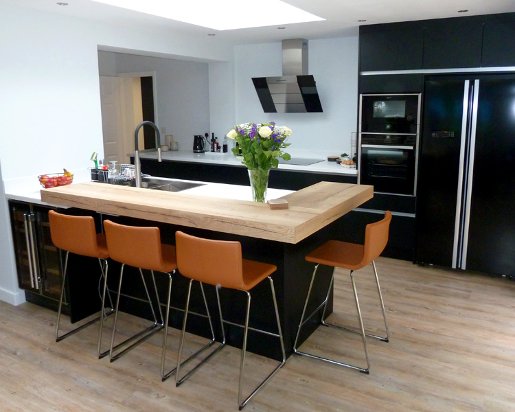 Beautiful 'Wave' counter in Walnut.